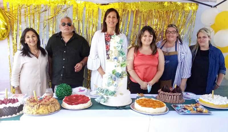 Presidente y directoras de Inisa con el equipo de dirección del Centro